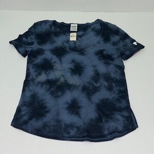PINK Victoria's Secret Dark Blue Tie-Dye Women’s Size Small Tee NWT